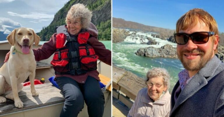 Grandson learns 91-yr-old grandma has never traveled & takes her on 63 place adventure of a lifetime