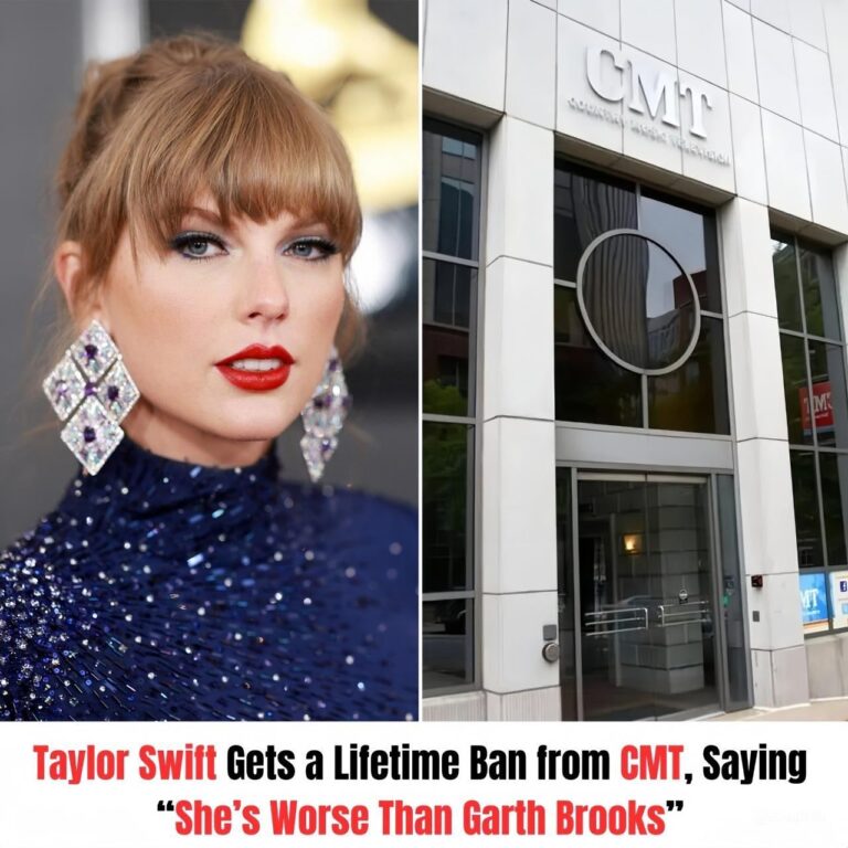 Taylor Swift Gets a Lifetime Ban from CMT, Saying “She’s Worse Than Garth Brooks”.